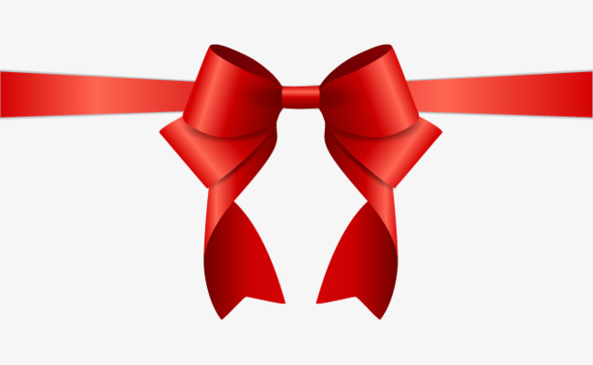 650x400 Christmas Bow Vector Material, Bow, Red, Three Dimensional Png And