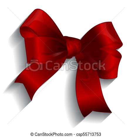 450x470 Gift Satin Ribbon Bow, Vector.