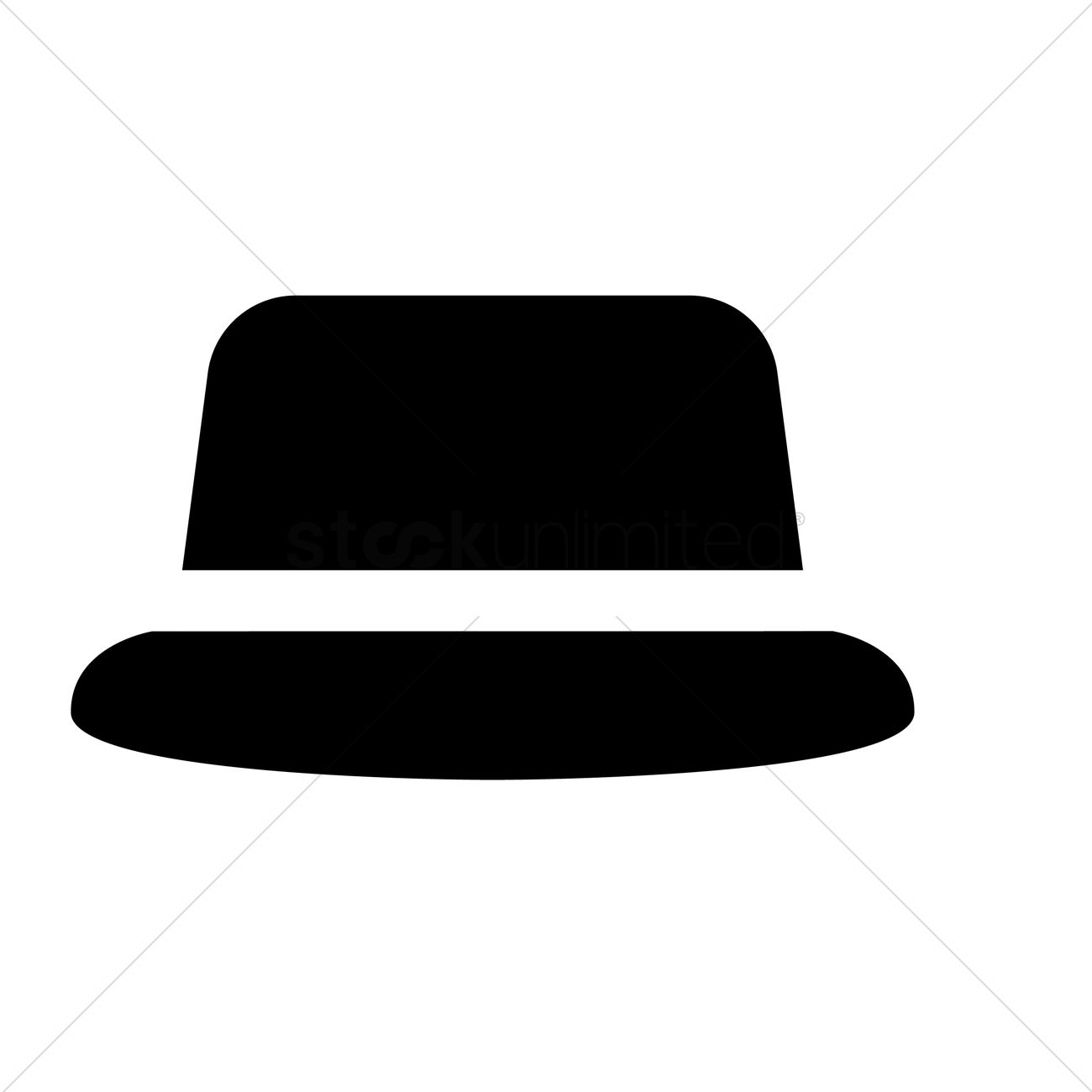1300x1300 Bowler Hat Vector Image