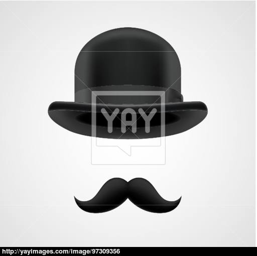 512x510 Boss Gentleman With Moustaches And Bowler Hat Vector
