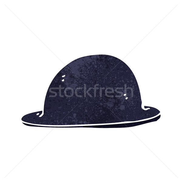 600x600 Cartoon Old Bowler Hat Vector Illustration Lineartestpilot