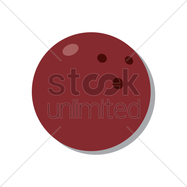 600x600 Bowling Ball Vector Image