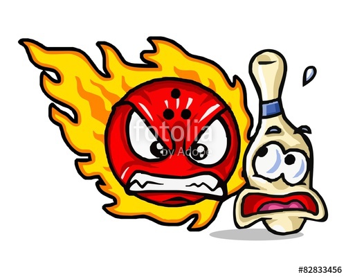 500x400 Angry Bowling Logo Image Vector Stock Image And Royalty Free