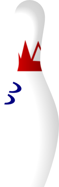 192x601 Bowling Pin Clip Art Free Vector 4vector