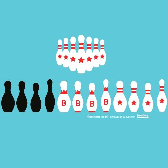 660x660 Bowling Pins Vector Set