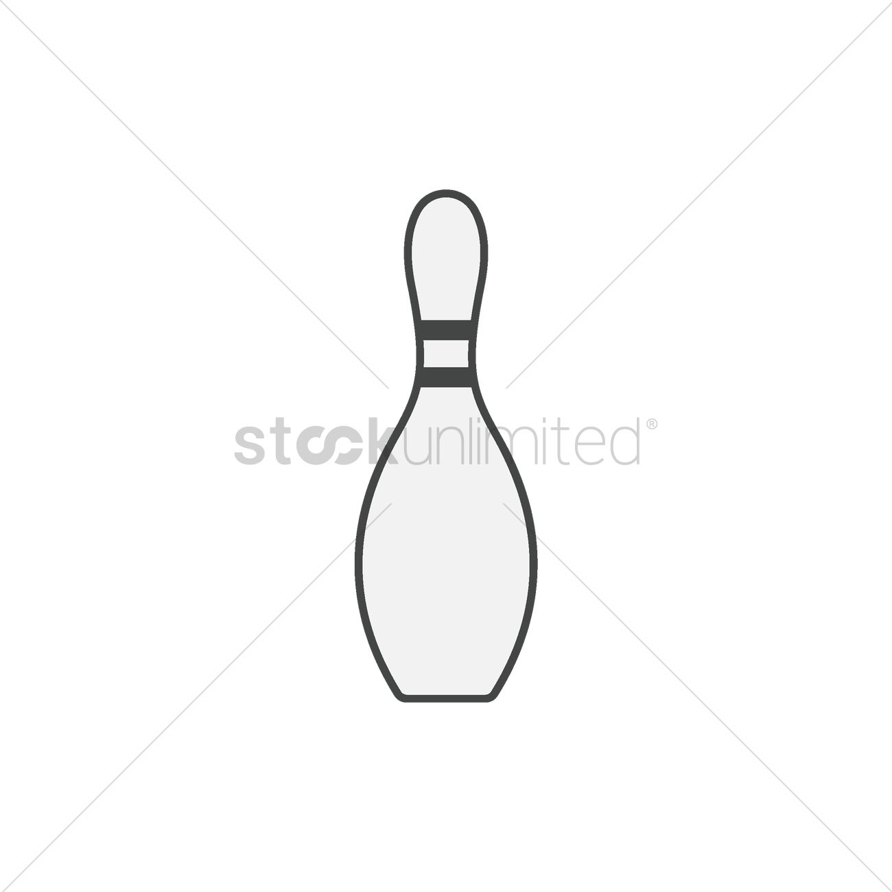 1300x1300 Bowling Pin Vector Image