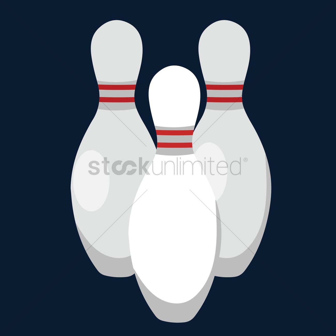 1300x1300 Free Bowling Pins Vector Image