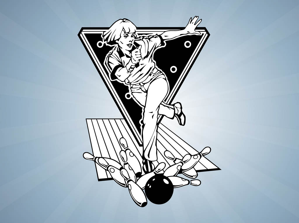 1024x765 Female Bowling Player Vector Art Amp Graphics