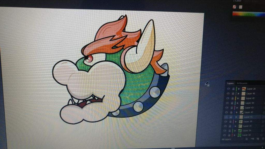 1024x575 Bowser Vector Art. Mario Amino