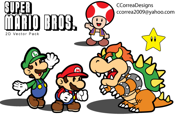 600x400 Free Download Of Super Mario Vector Pack Vector Graphic