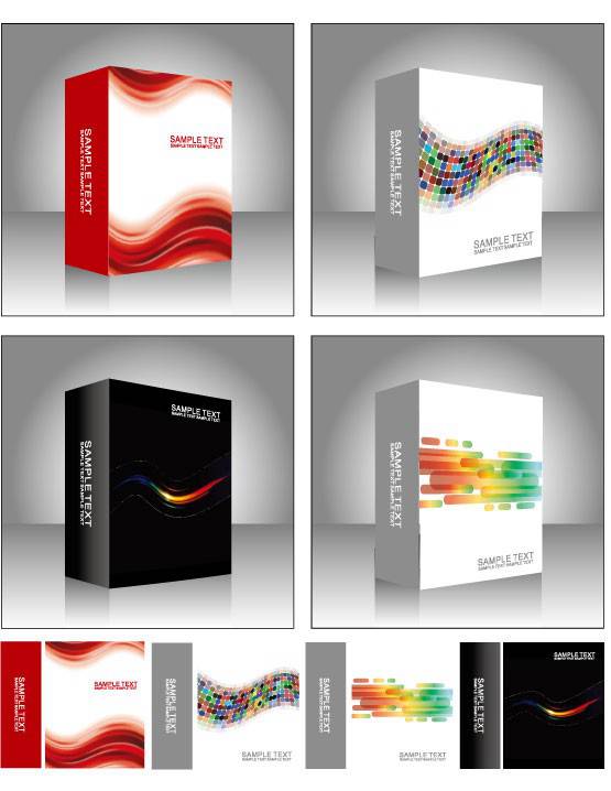 555x718 Unreal Color Software Packs A Box Design Vector Free Vector