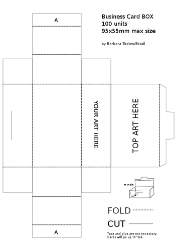 353x500 Business Card Box Vector Public Domain Vectors