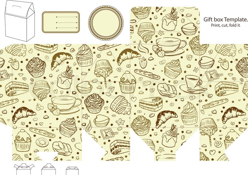 800x564 Package Box Template Stock Vector Colourbox