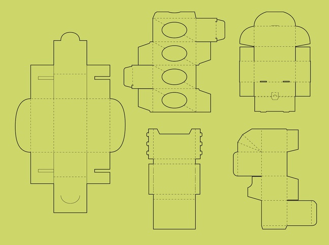 647x483 Packaging Cut Box Templates Vector Vector Free Download