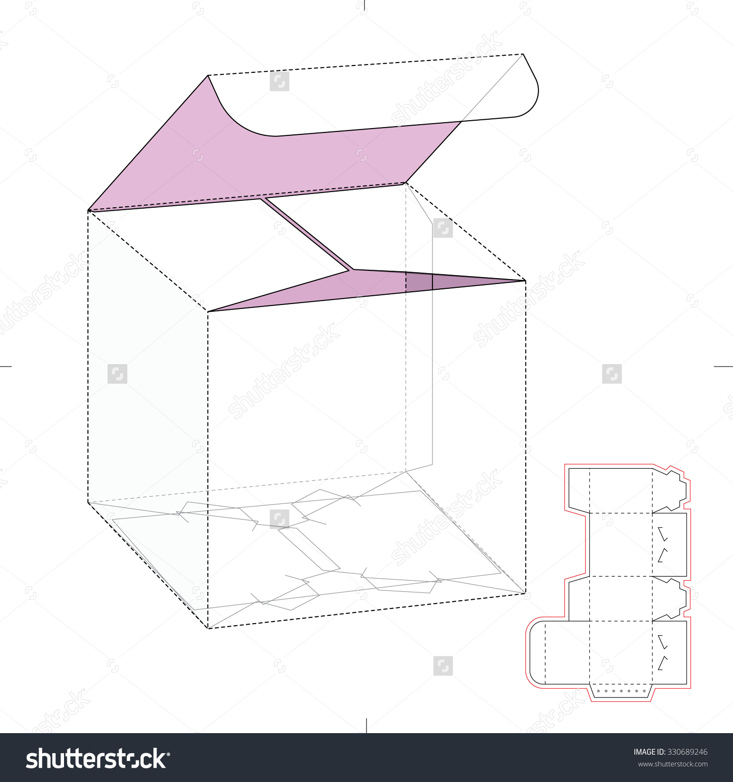 1500x1600 Box Vector Box Template