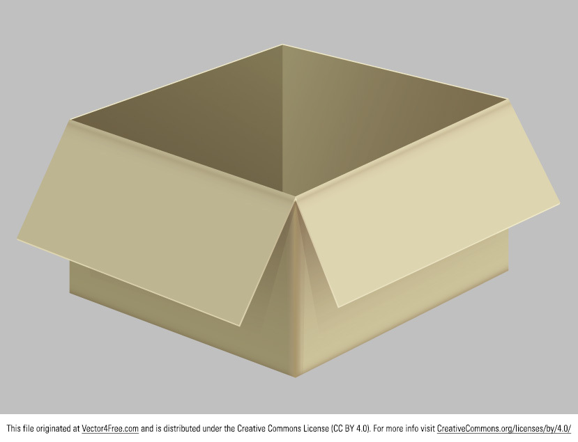 829x635 Free Cardboard Box Vector