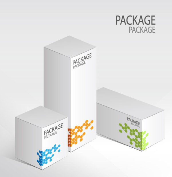 600x617 3d Packaging Box Vector Templates Vector Sources