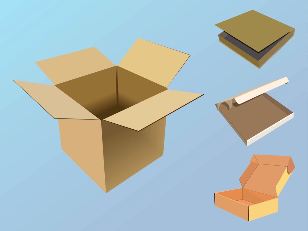 1024x768 Paper Boxes Vector Vector Art Amp Graphics