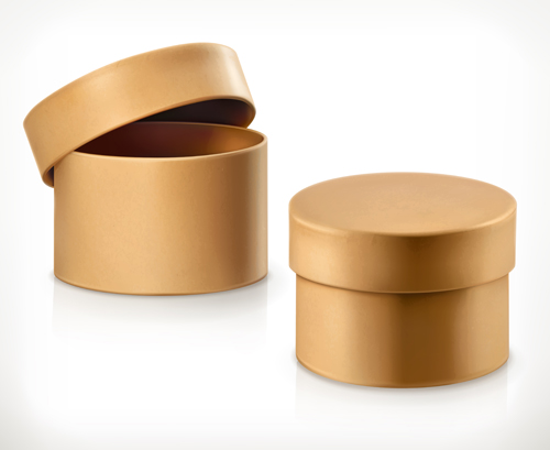 500x409 Round Cardboard Box Vector Free Download