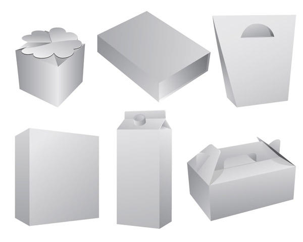 600x480 Vector 5 Blank Box Free Vector 4vector