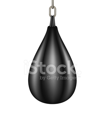 353x439 Saco De Boxeo Stock Vector