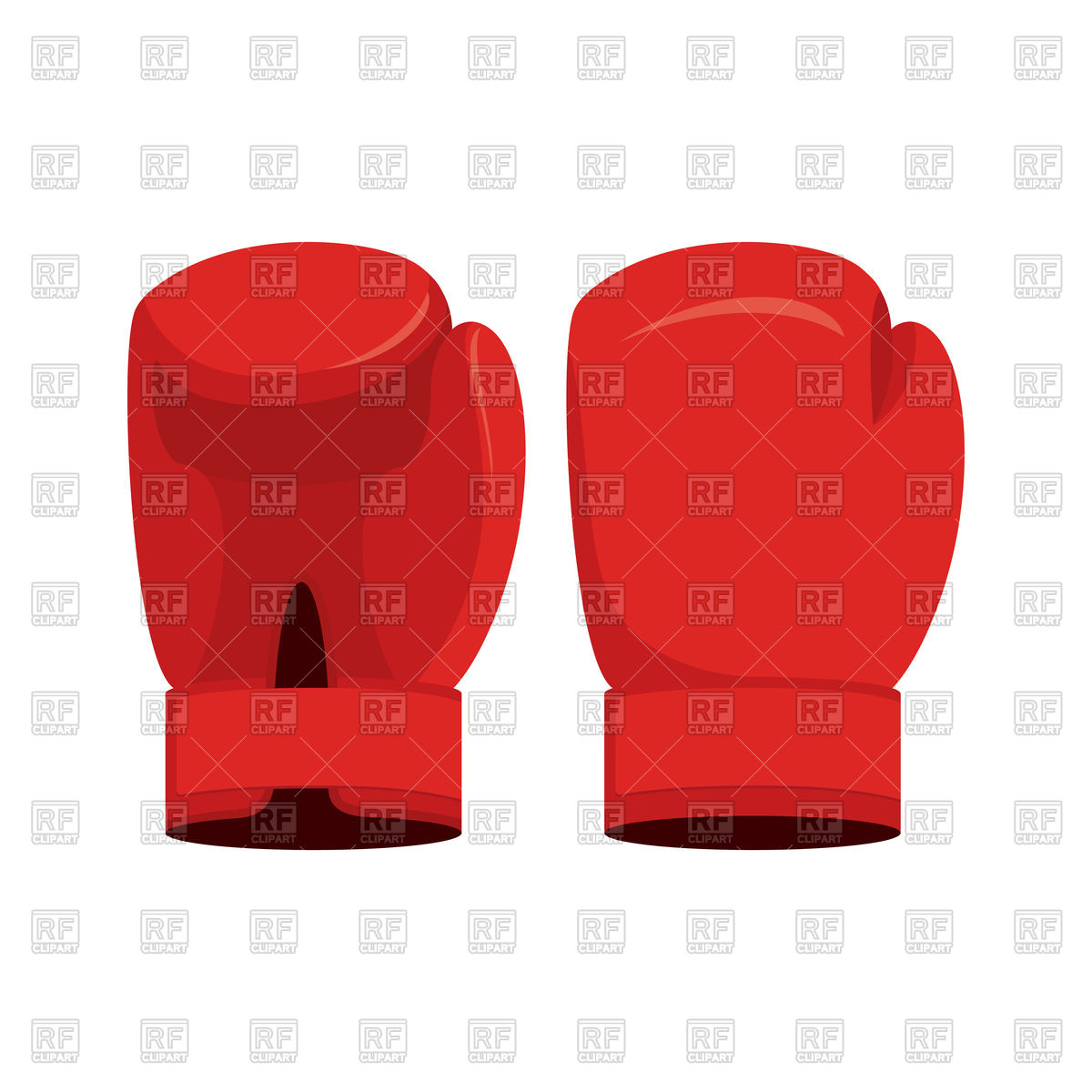 1200x1200 Red Boxing Gloves Vector Image Vector Artwork Of Sport And