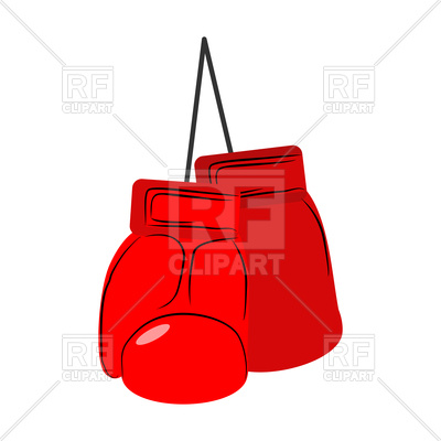 400x400 Red Hanging Boxing Gloves Vector Image Vector Artwork Of Sport