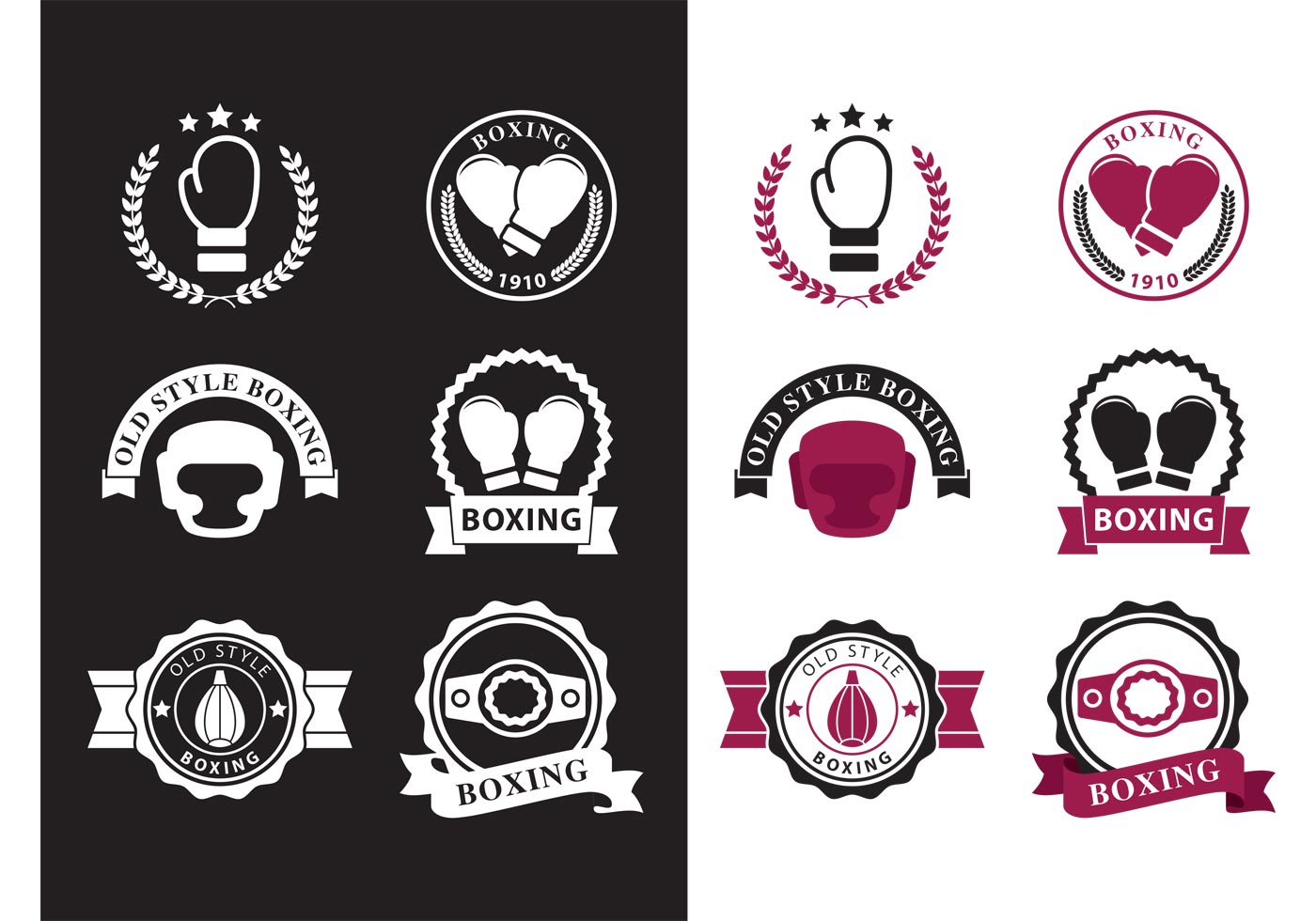 1400x980 Boxing Free Vector Art