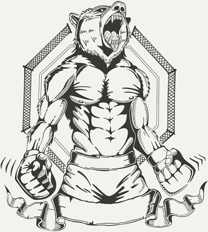 422x472 Boxing Club Labels Vintage Vector Free Vector In Encapsulated