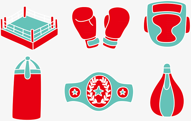 650x412 Flat Boxing Vector, Red, Blue, Belt Png And Vector For Free Download