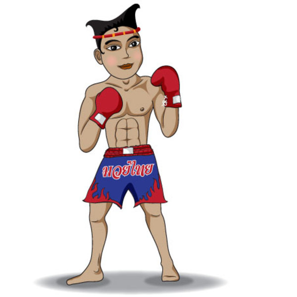 600x600 Free Vectors Free Thai Boxing Vector Deaw
