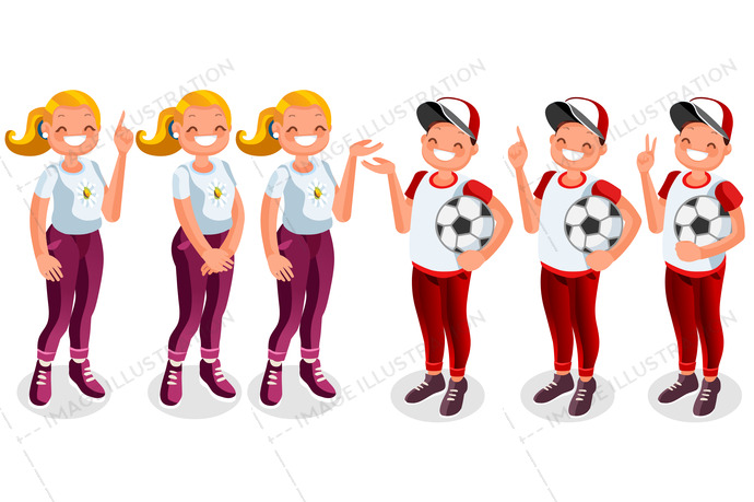 690x459 Boys And Girls Vector People Cartoon