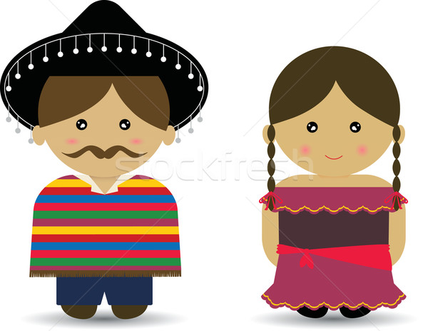 600x464 Mexican Boy Amp Girl Vector Illustration Amy Lau (Mintymilk