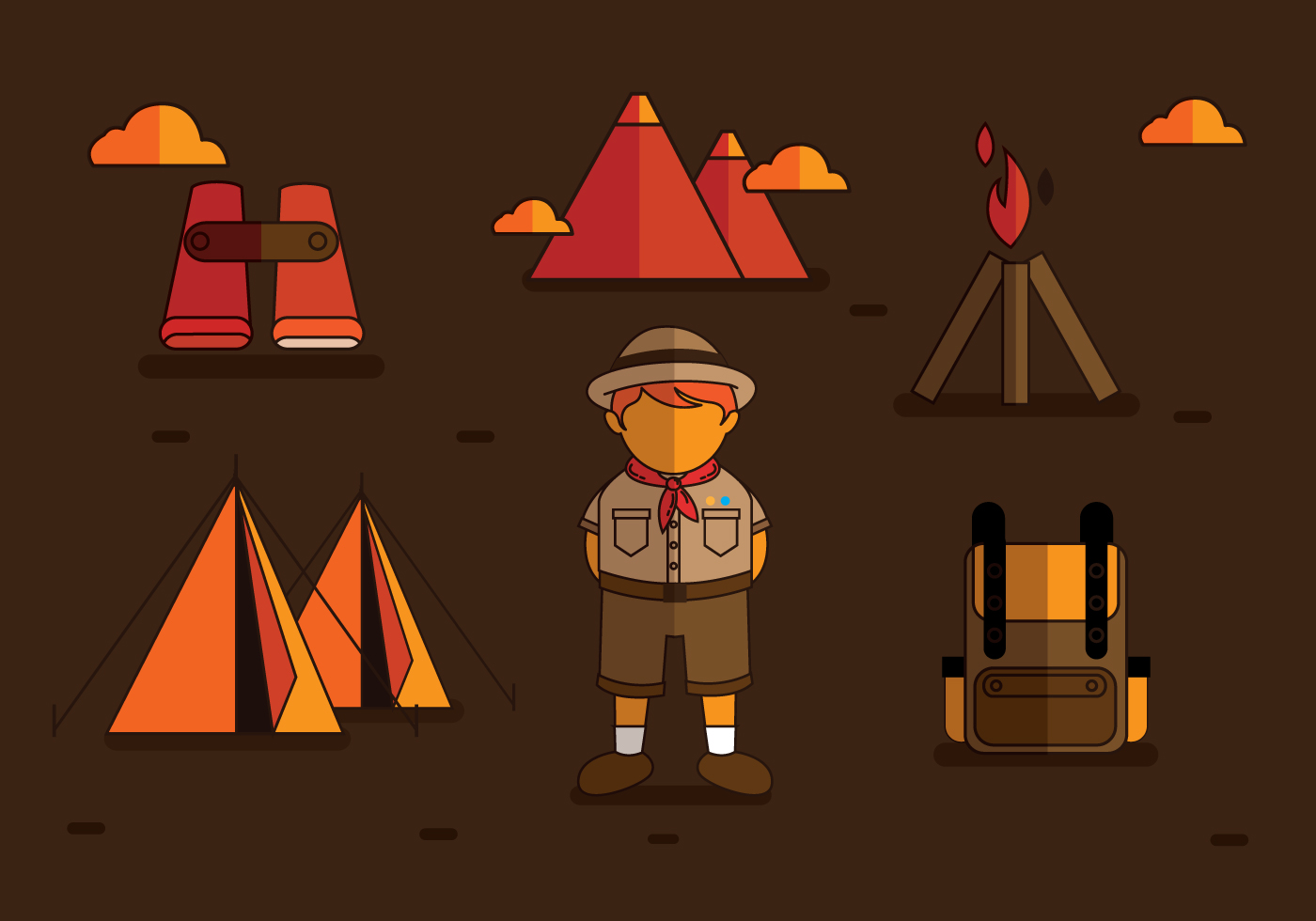 1400x980 Boy Scouts Vectors