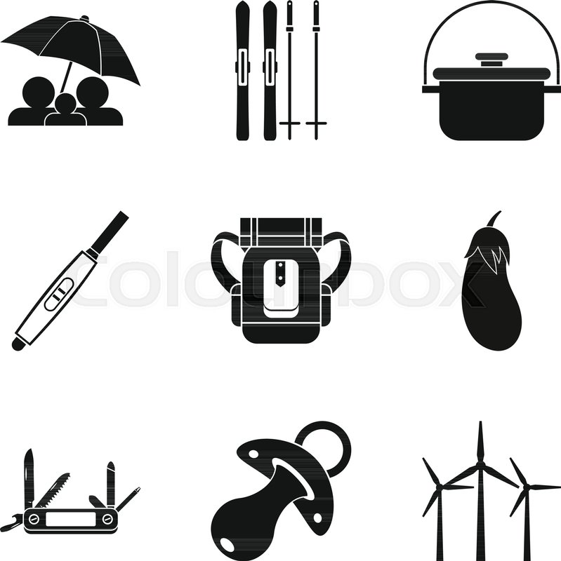 799x800 Boy Scout Icons Set. Simple Set Of 9 Boy Scout Vector Icons For