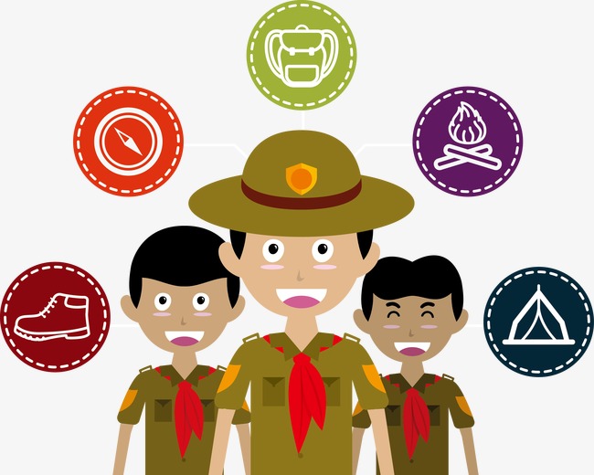 650x520 Vector Illustration Boy Scouts, Boy Scout, Army, Vector Png And