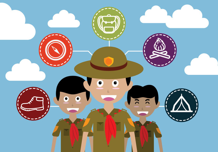 700x490 Boy Scout Illustration Vector 131614