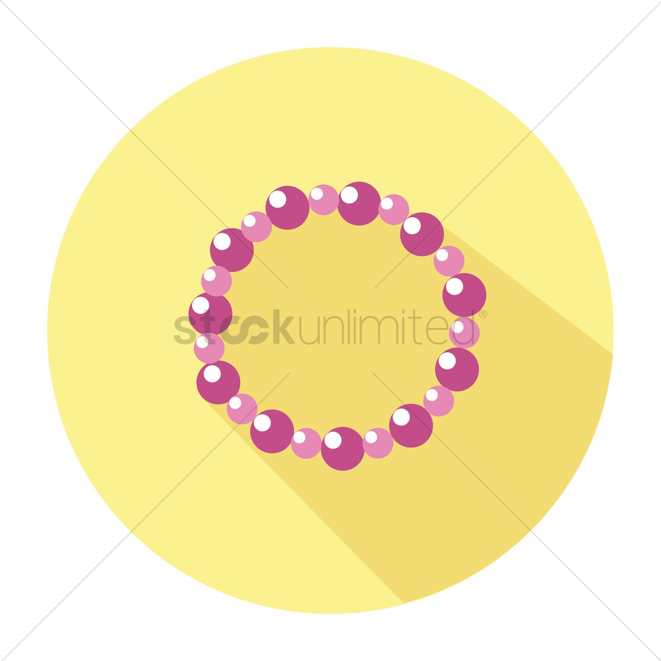1300x1300 Free Beaded Bracelet Vector Image