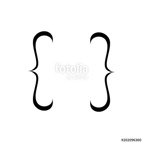 500x500 Bracket Icon Vector Stock Image And Royalty Free Vector Files On