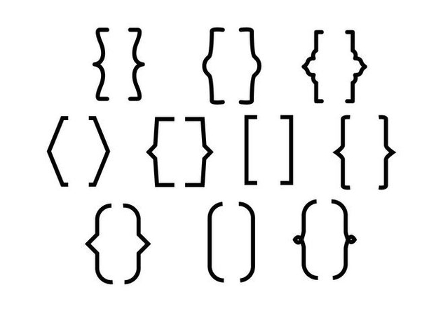 632x443 Free Bracket Line Vector Free Vector Download 427035 Cannypic