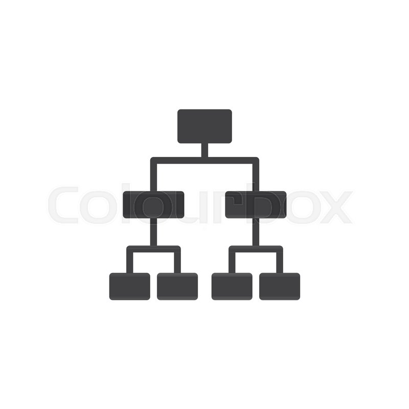 800x800 Tournament Bracket Vector Icon. Filled Flat Sign For Mobile