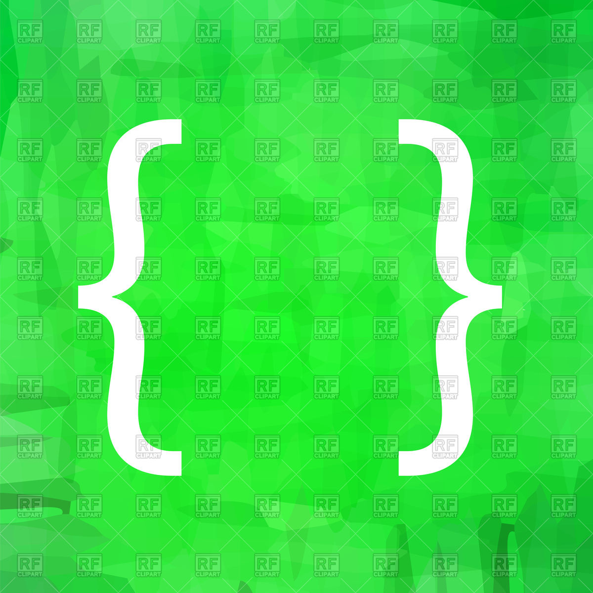 1200x1200 White Bracket On Grunge Green Background Vector Image Vector