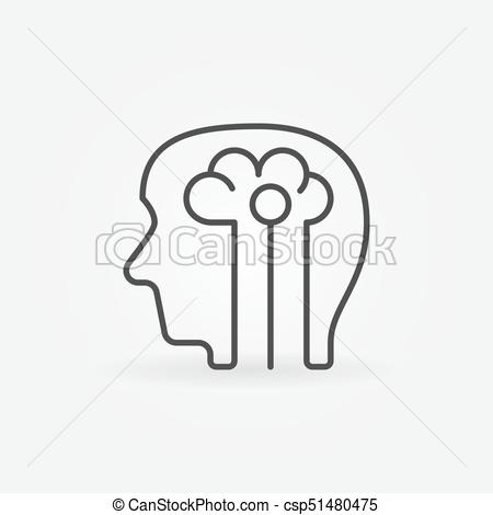 450x470 Human Head With Brain Icon