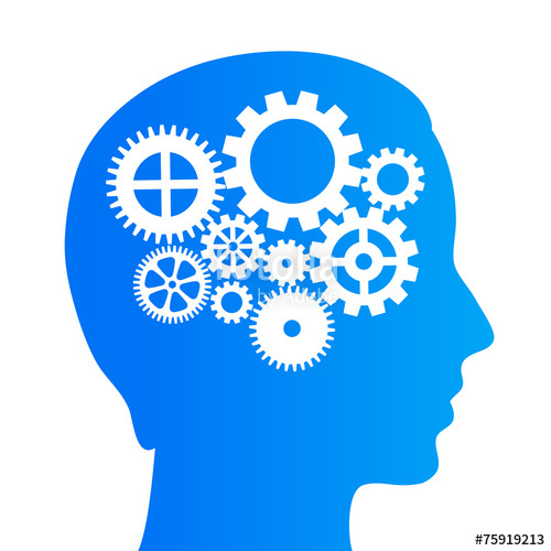 500x500 Thinking Brain Icon Stock Image And Royalty Free Vector Files On