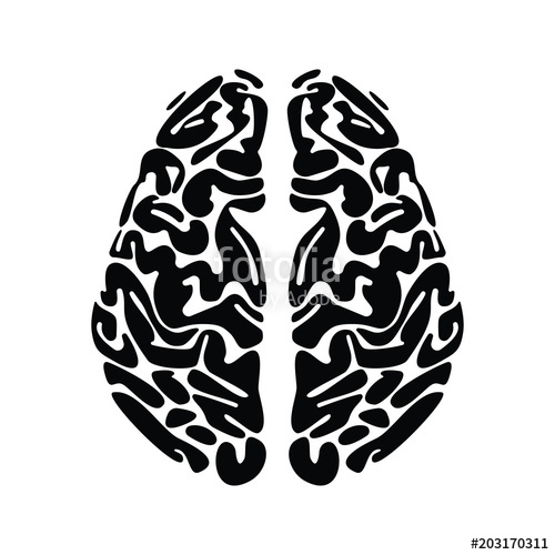 500x500 Human Brain Vector Stock Image And Royalty Free Vector Files On