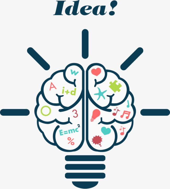650x720 Vector Brain Light Bulb Ai File Free Graphics Uihere