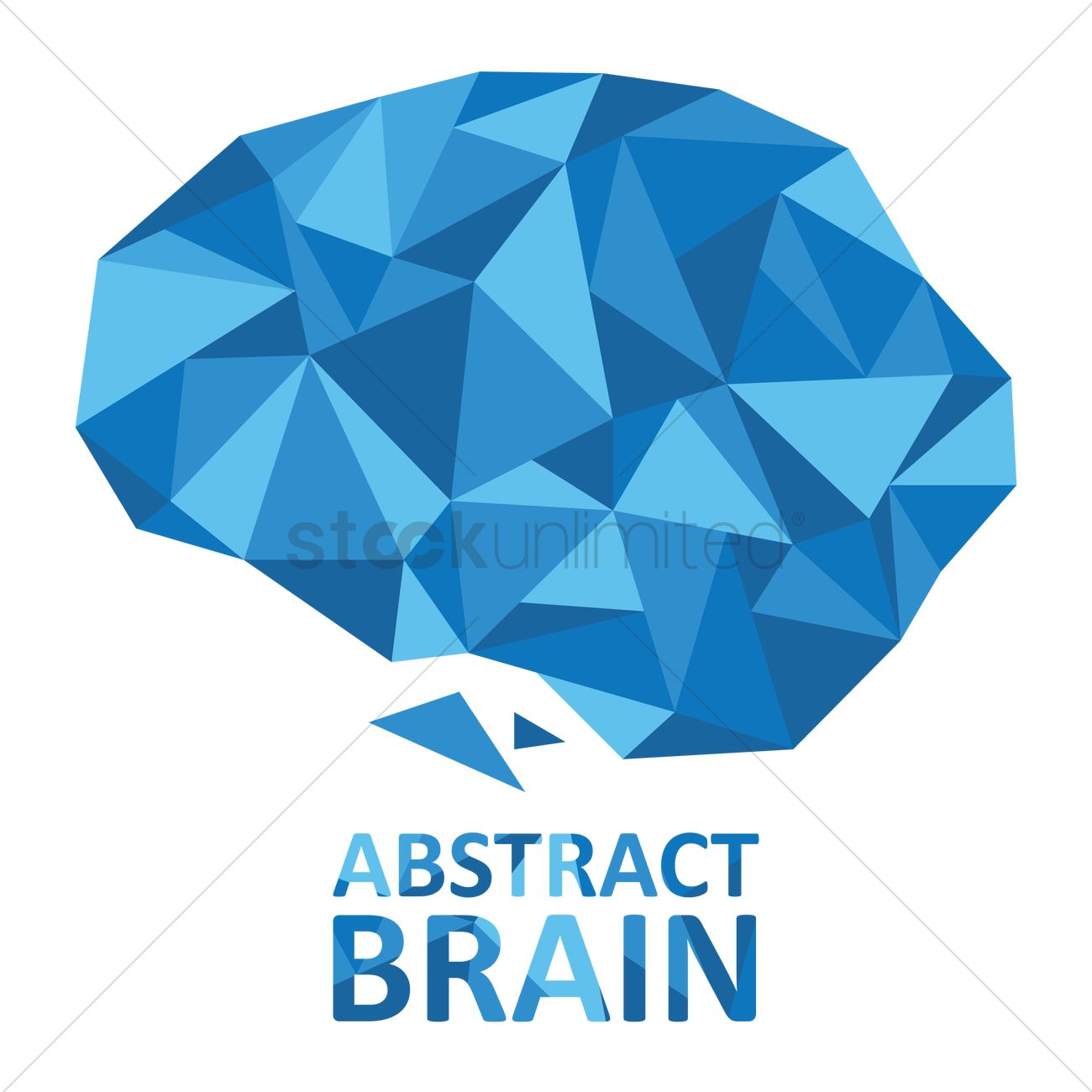 1300x1300 Free Abstract Brain Vector Image