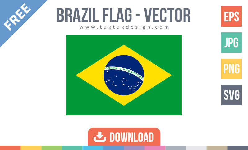 800x486 Brazil Flag Icon Free Vector Image