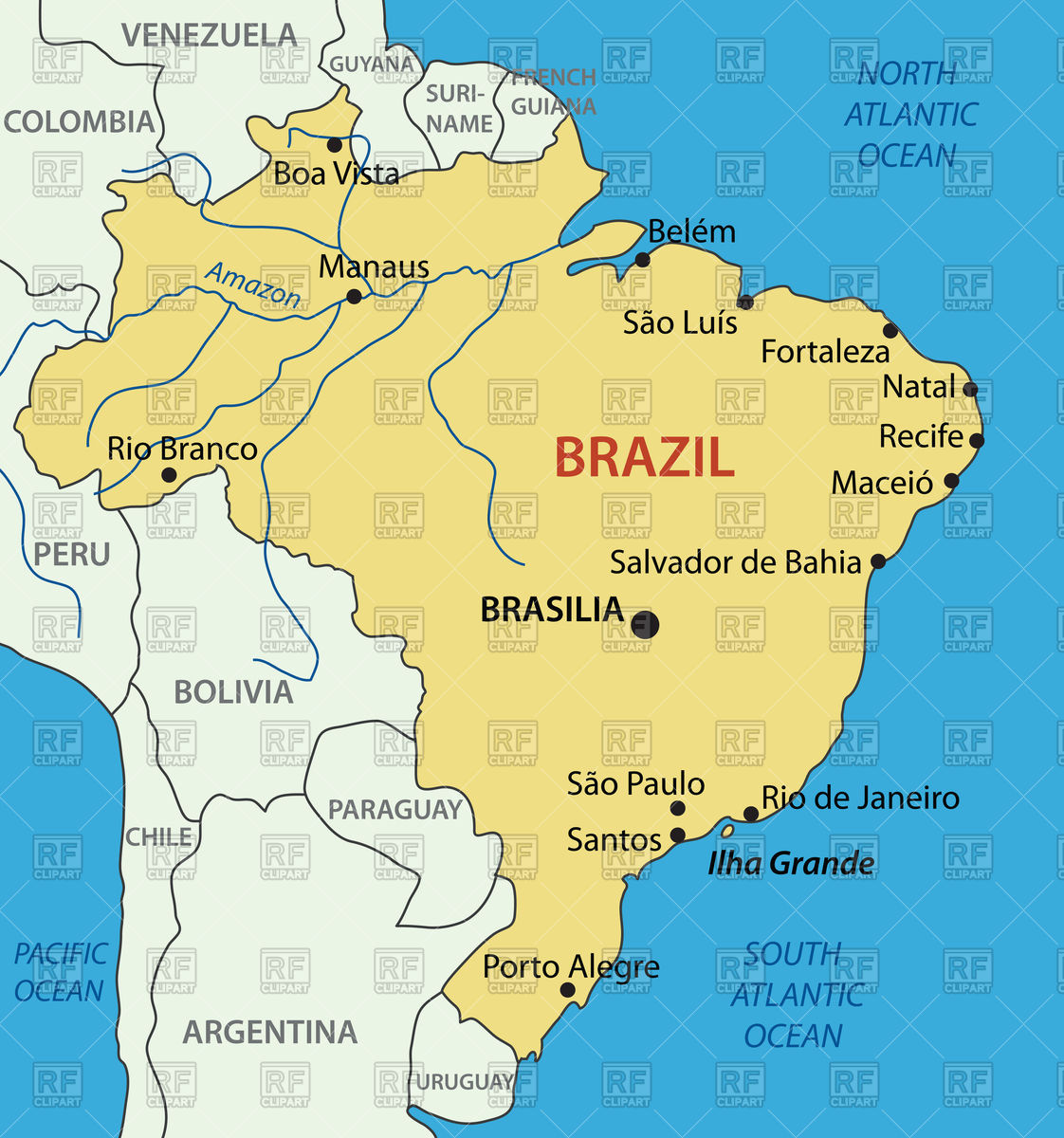 1122x1200 Federative Republic Of Brazil Map Vector Image Vector Artwork Of