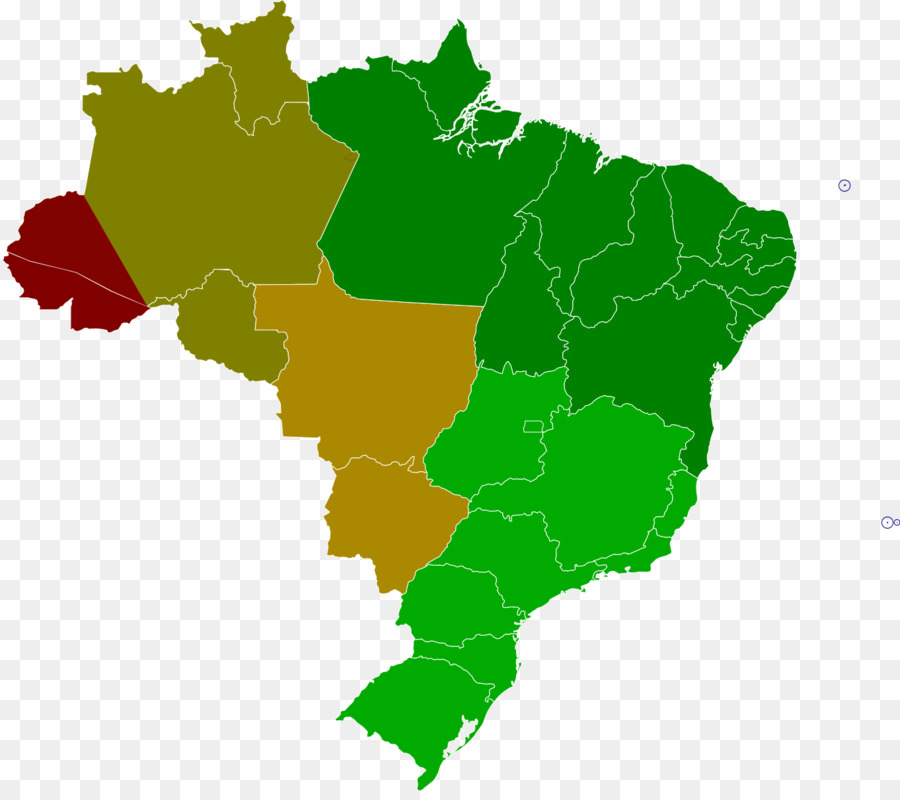 900x800 Regions Of Brazil Vector Map Royalty Free